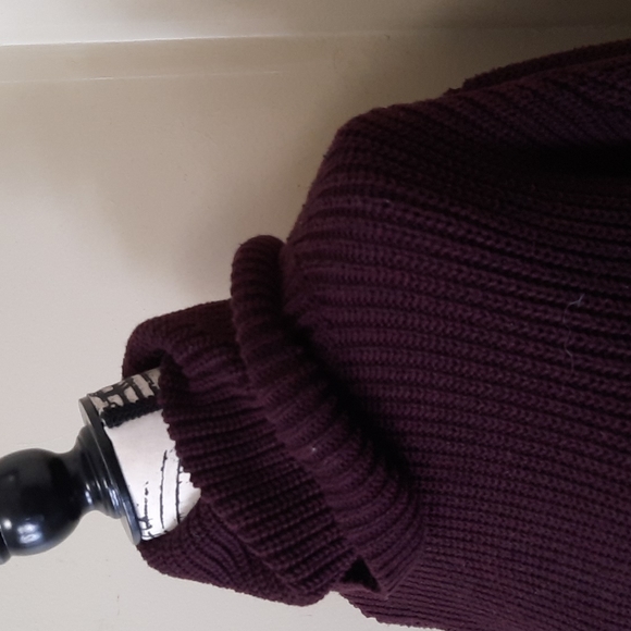 ABERCROMBIE & FITCH Purple Cowl Turtleneck Heavy Sweater Ladies Women's … - Picture 10 of 10